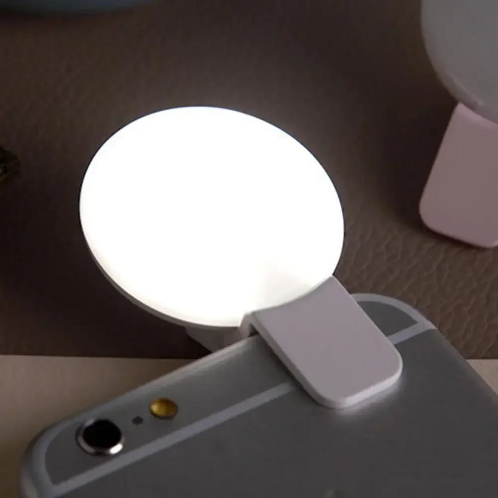 Mini LED Selfie Ring Light Clip