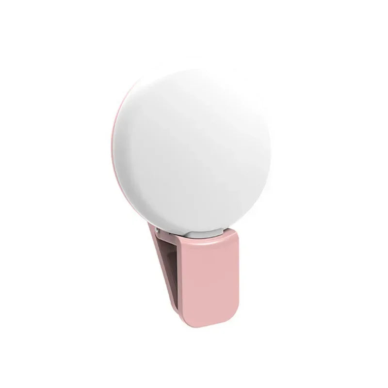 Mini LED Selfie Ring Light Clip