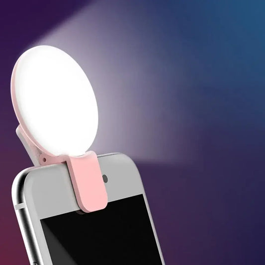 Mini LED Selfie Ring Light Clip