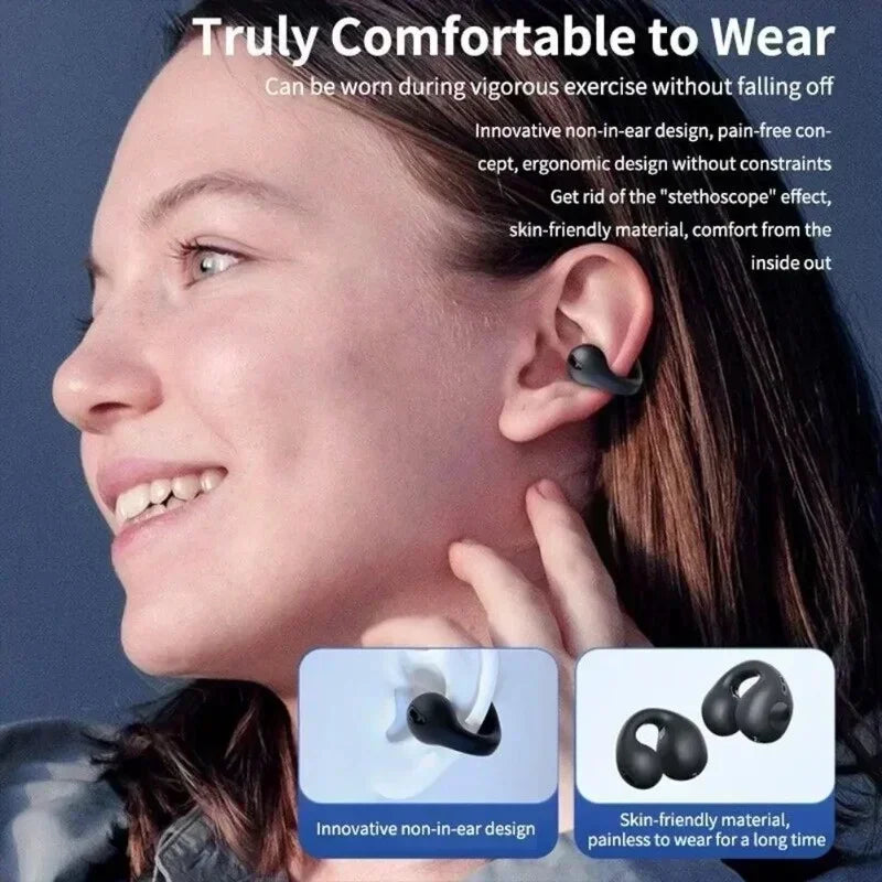 T75 Bone Conduction Bluetooth 5.3 Headphones