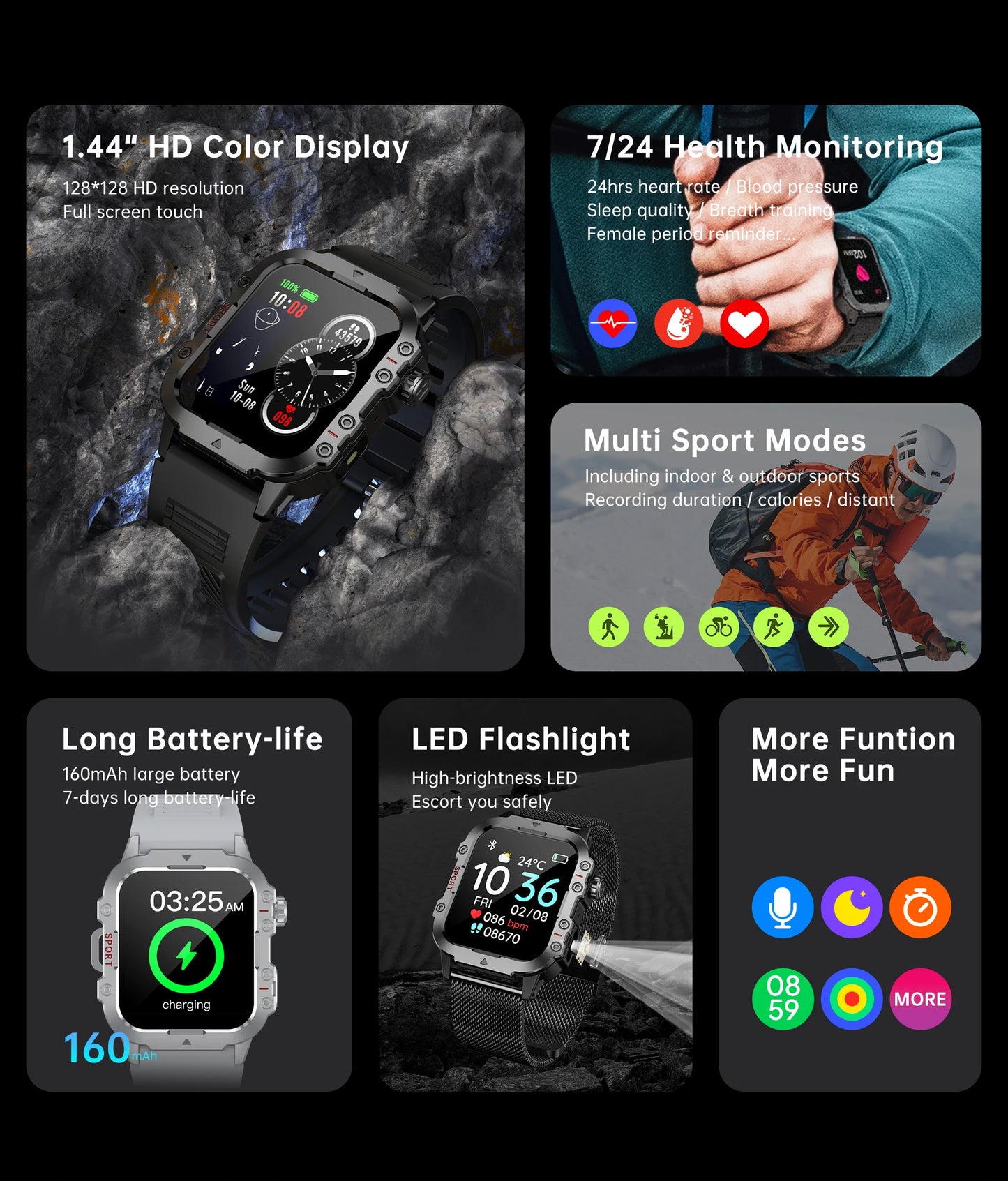 Military-Grade Outdoor Smartwatch