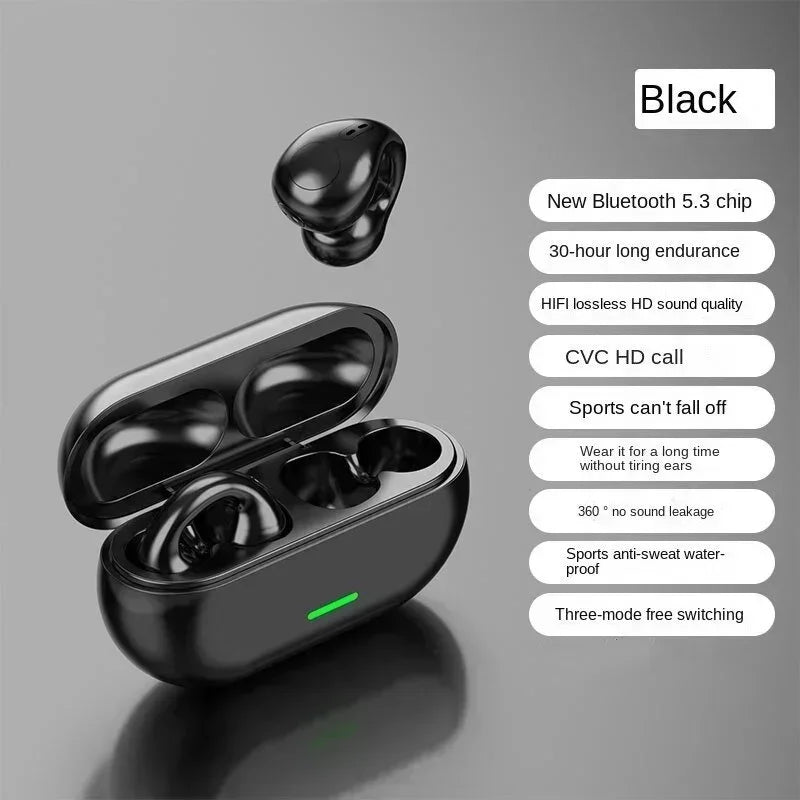 T75 Bone Conduction Bluetooth 5.3 Headphones