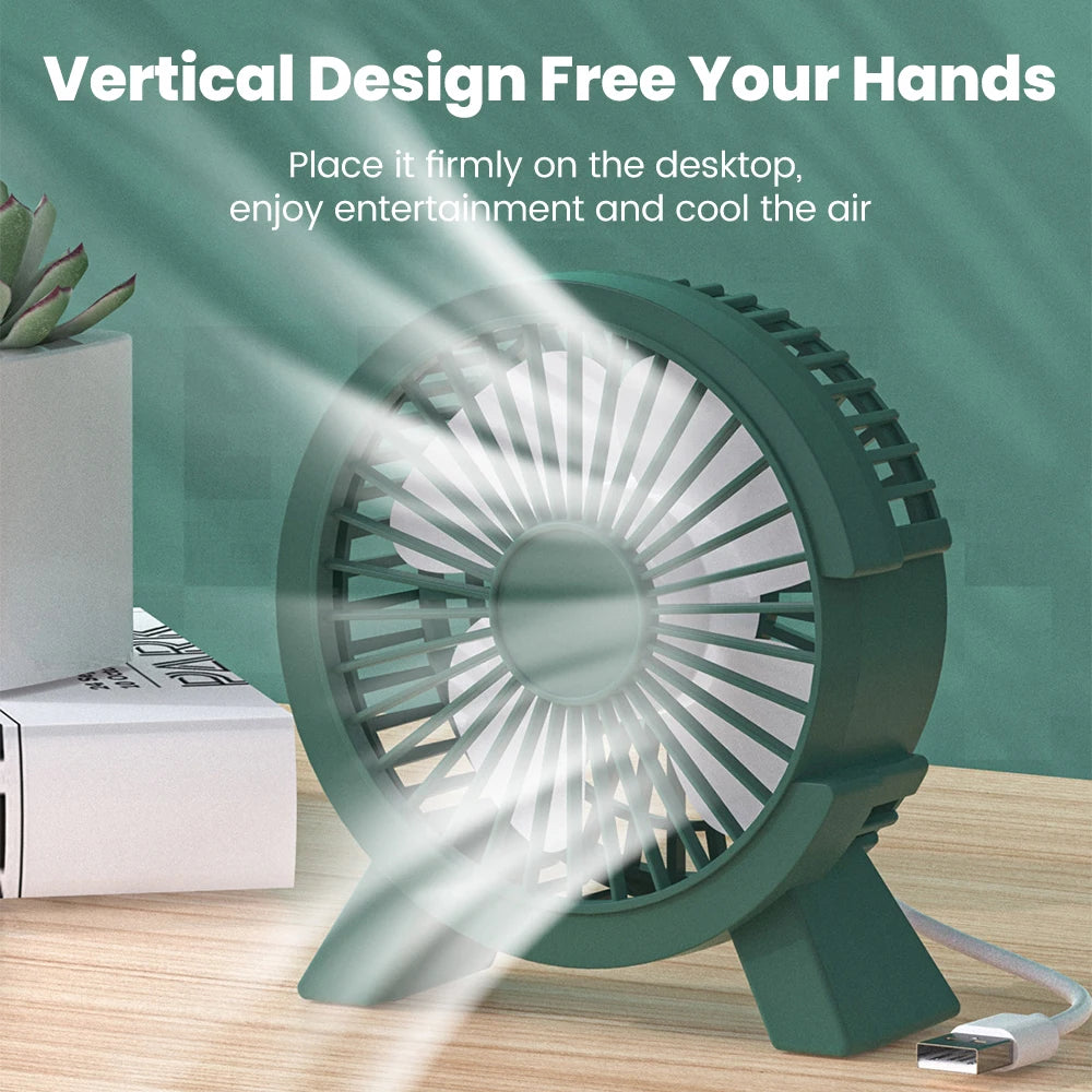 Mini USB Rechargeable Portable Desk Fan