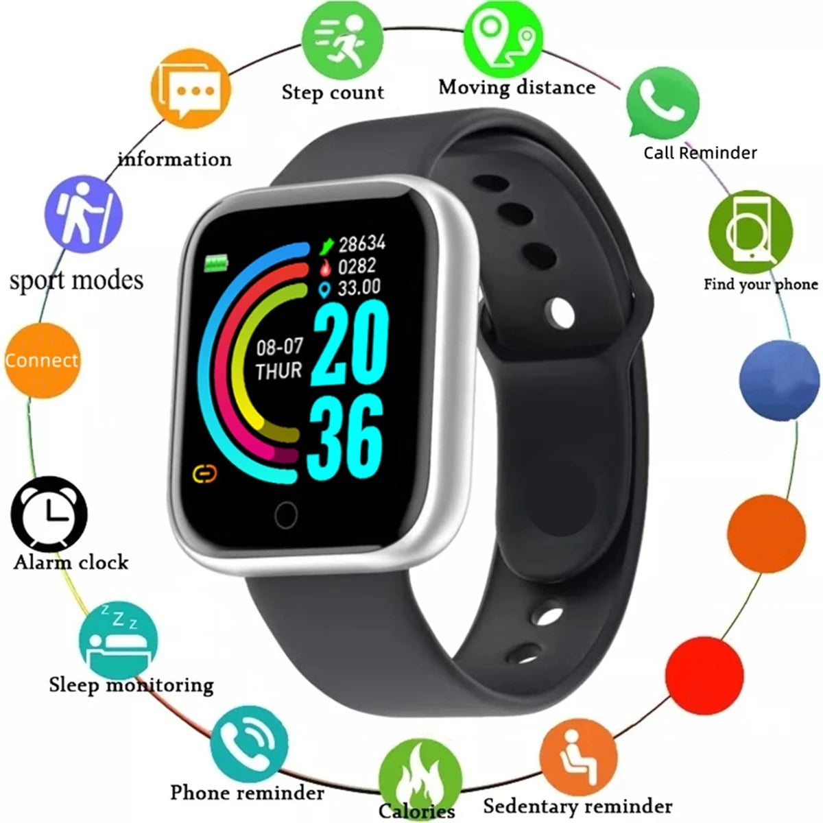 Smart Fitness Watch – Android & iOS